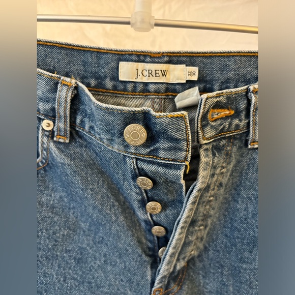 vintage vtg j.crew 100% cotton button-fly jeans - Picture 2 of 6